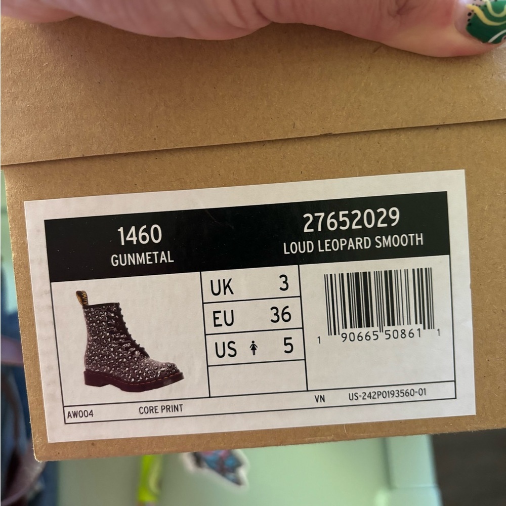 Leopard print dr marten boots size NWT size women’s 5 - Picture 4 of 5